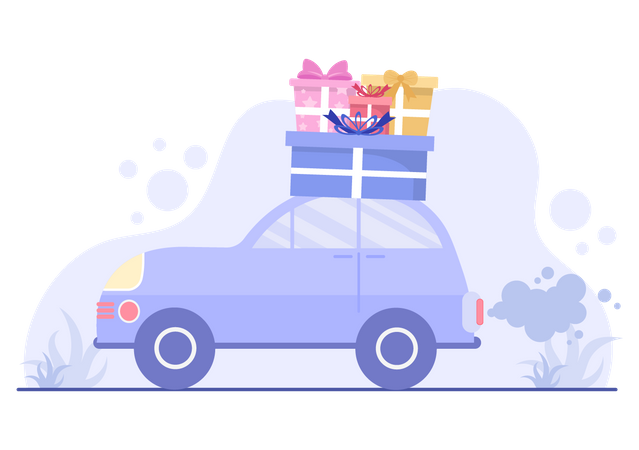 Gift Delivery  일러스트레이션