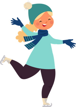 Girl wearing winter cloth  Illustration