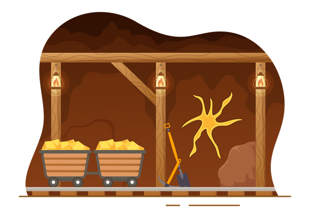 Gold Mine  Illustration