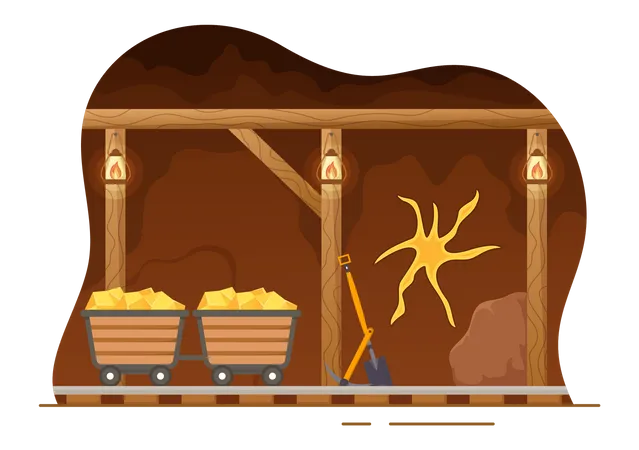 Gold Mine  Illustration