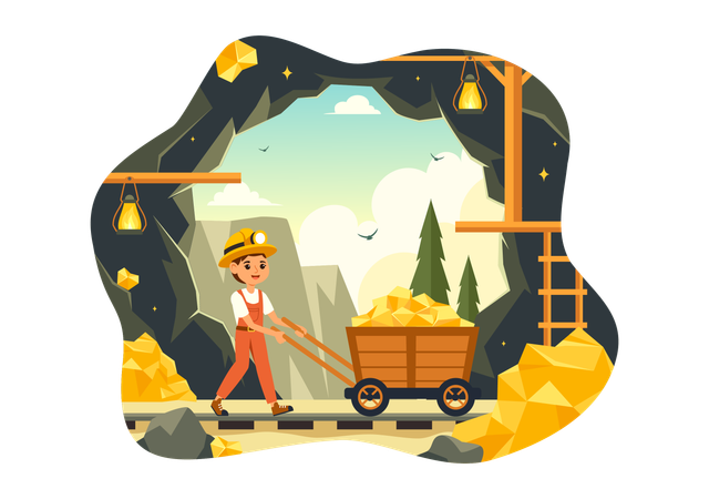 Gold Production  Illustration