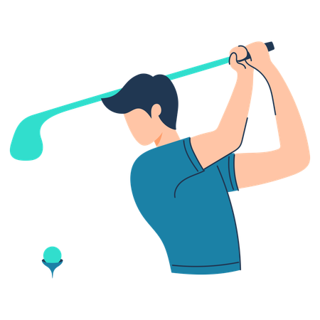 Le golf  Illustration