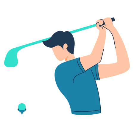 Le golf  Illustration