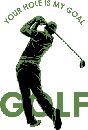 Golf Champion  Illustration