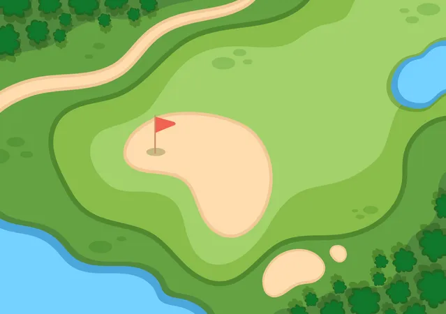 Golf Course  イラスト