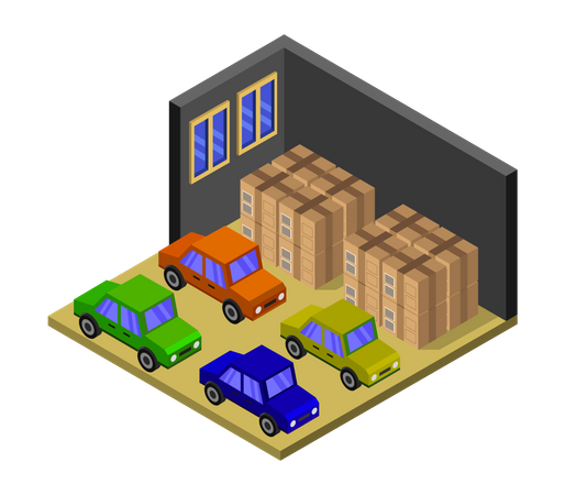 Goods Warehouse  Illustration