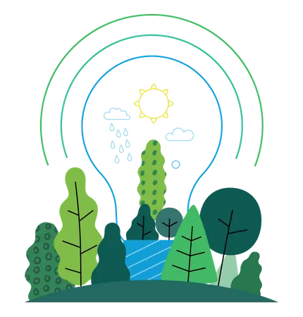 Green energy  Illustration