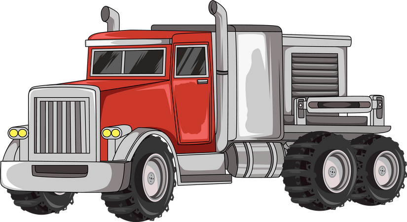 Grosser Truck  Illustration