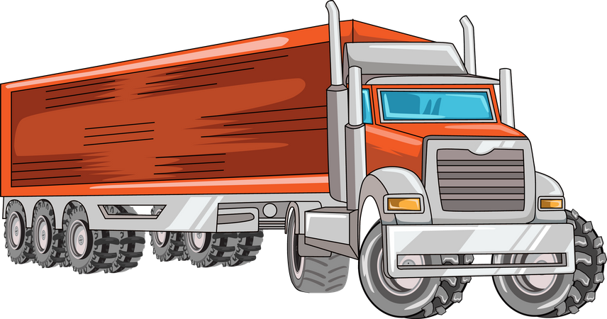 Grosser Truck  Illustration