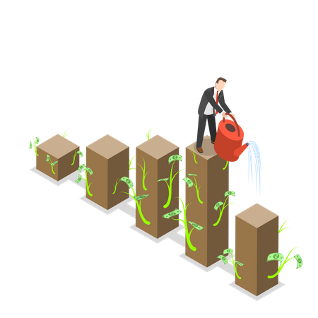 Growing Investment  Illustration