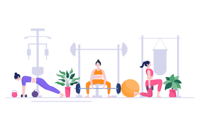 Gym session  Illustration