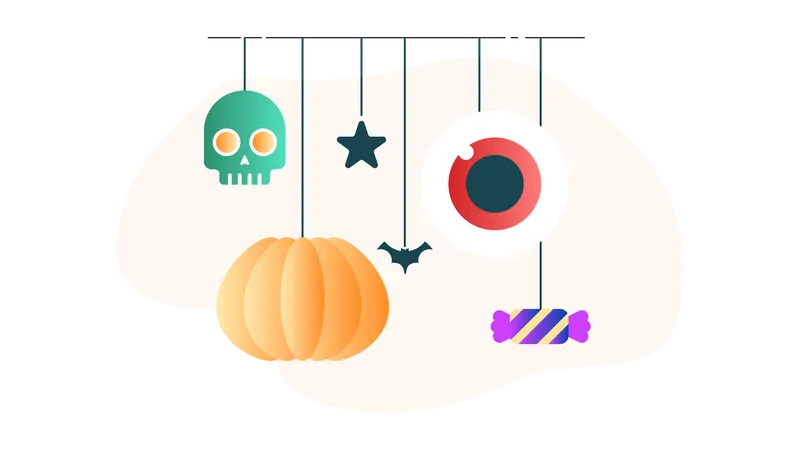 Halloween Decoration  Illustration