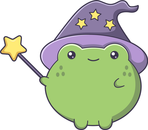 Halloween Frog  イラスト