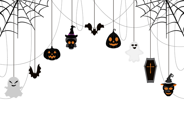 Halloween Party Decoration  Illustration