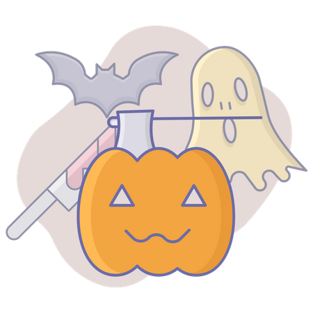 Halloween pumpkin  イラスト