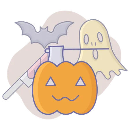 Halloween pumpkin  イラスト