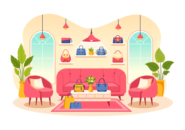 Handbag Store  イラスト