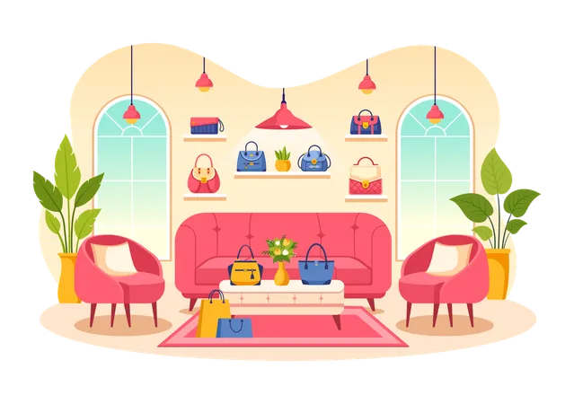 Handbag Store  イラスト