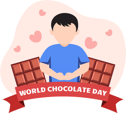 Happy Chocolate Day  Illustration