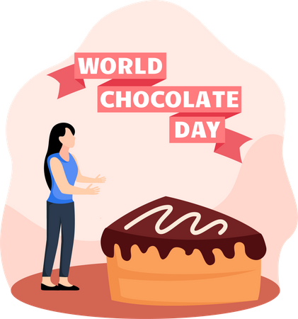 Happy Chocolate Day  Illustration