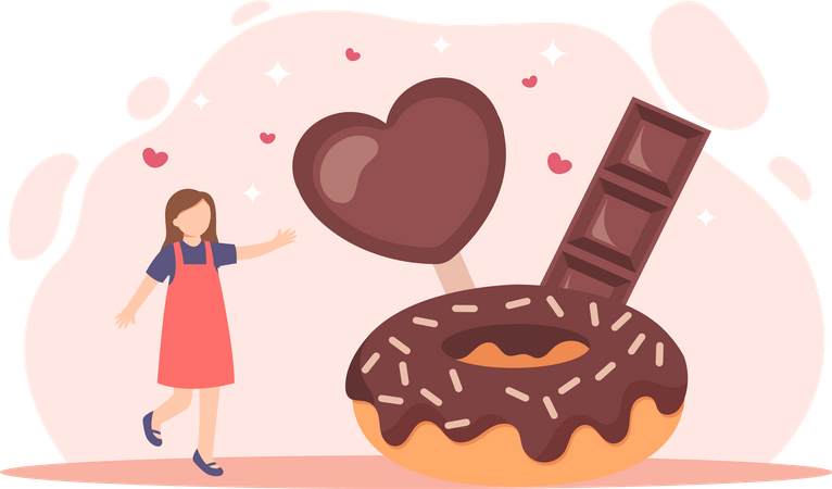 Happy Chocolate Day  Illustration