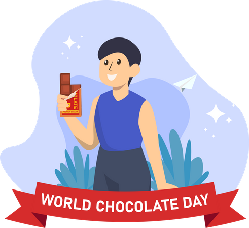 Happy Chocolate Day  Illustration