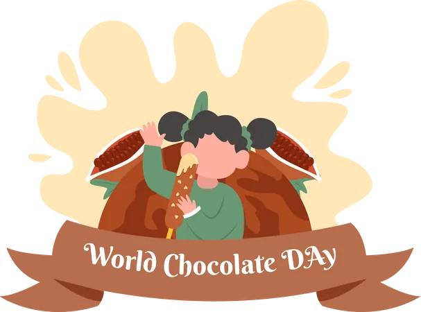 Happy Chocolate Day  Illustration