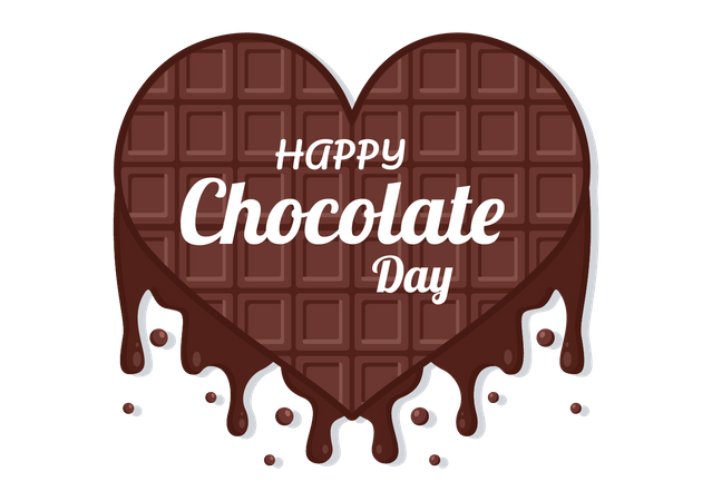 Happy Chocolate Day  Illustration