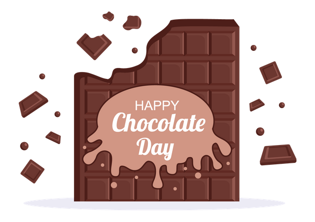 Happy Chocolate Day  Illustration