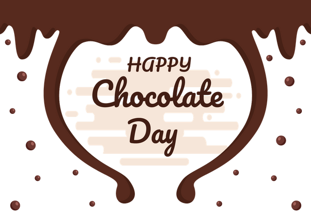 Happy Chocolate Day  Illustration