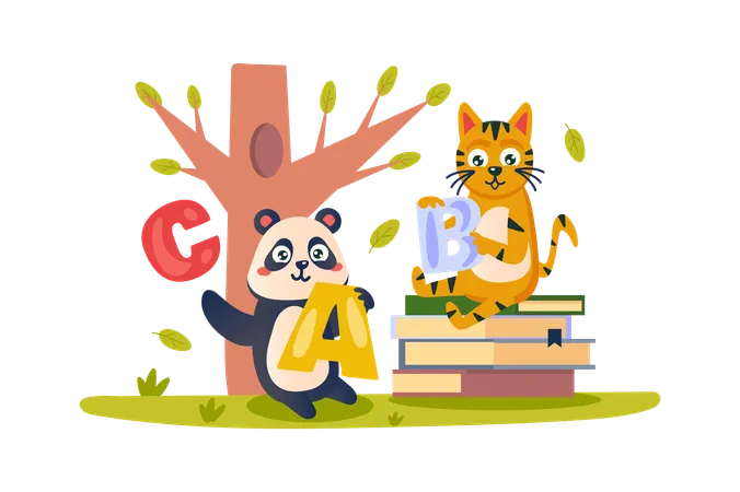 Happy education learning  Illustration