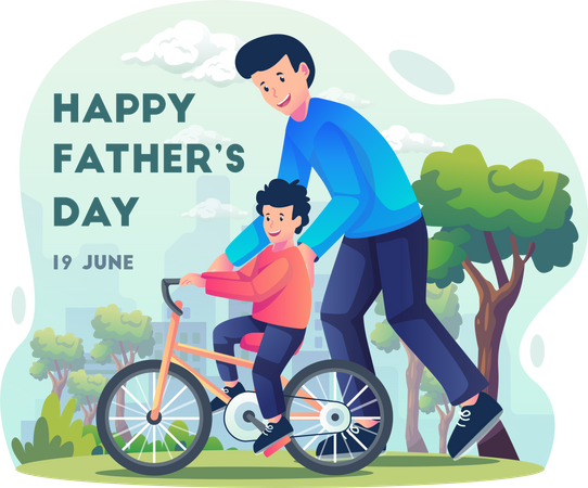 Happy Father's Day  Illustration