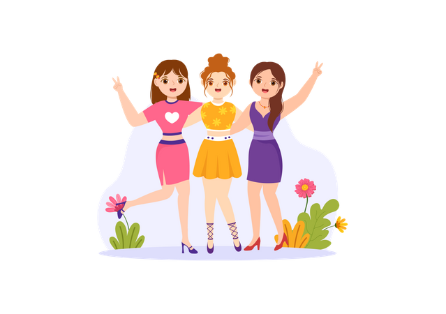 Happy Friendship Day  Illustration