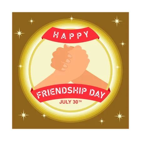 Happy Friendship Day  Illustration