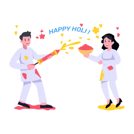 Happy Holi  일러스트레이션