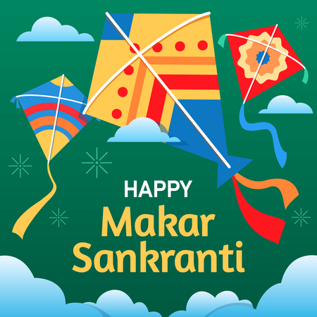 Happy Makar Sankranti  일러스트레이션