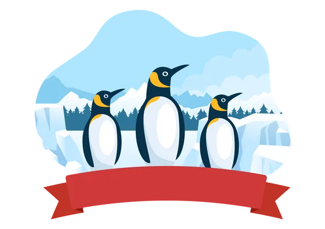 Happy Penguin Awareness Day  イラスト