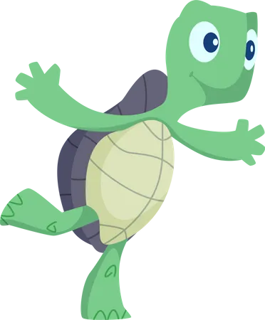 Happy Turtle  Illustration