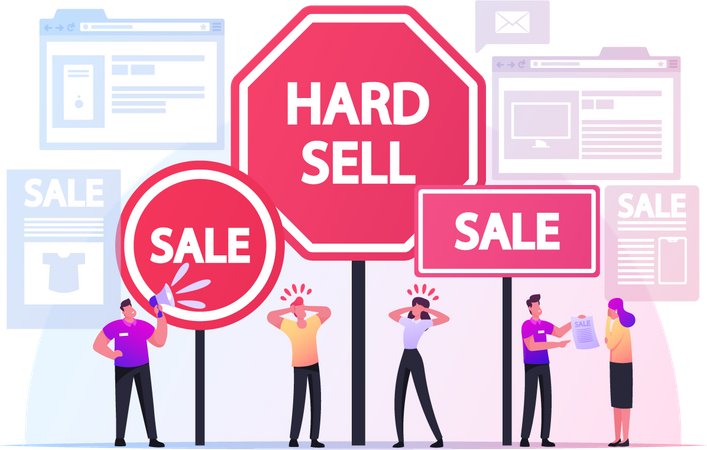 Hard Sell  Illustration