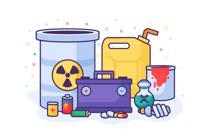 Hazardous Waste  Illustration