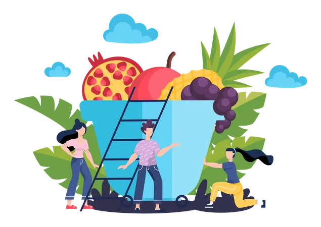 Healthy Lifestyle  Illustration