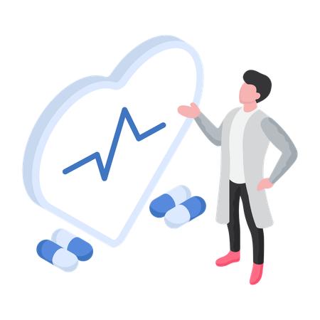 Heart checkup  Illustration