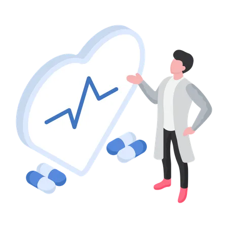 Heart checkup  Illustration