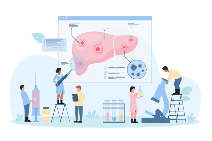 Hepatic disease  Illustration