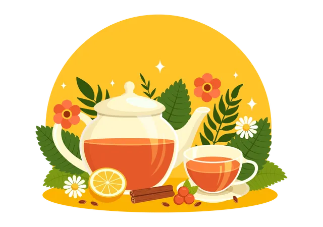 Herbal Tea  Illustration