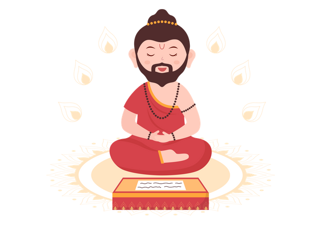 Joyeux Guru Purnima  Illustration