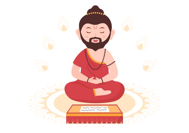 Joyeux Guru Purnima  Illustration