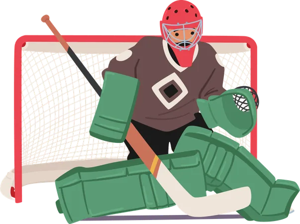 Hockey Match  Illustration