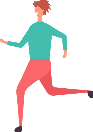 Hombre corriendo  Ilustración