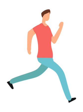 Hombre corriendo  Ilustración